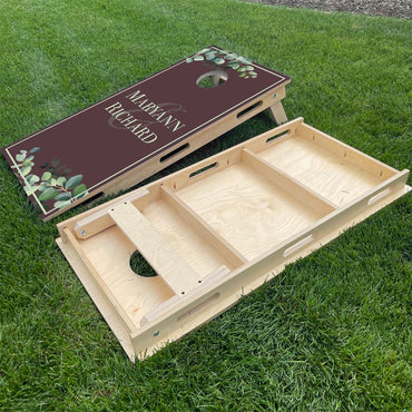 Couples Names with Leaves | Pink