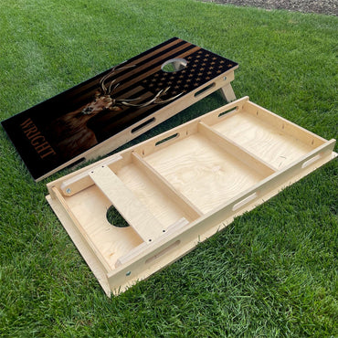 Rustic Bass & Deer with Last Name | 2 Designs