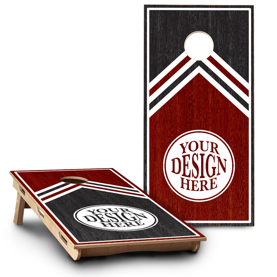 2 Tone Wood & Color Triangle Monogram | CUSTOM | 2 Designs