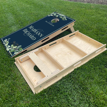 Couples Names with Leaves | Blue