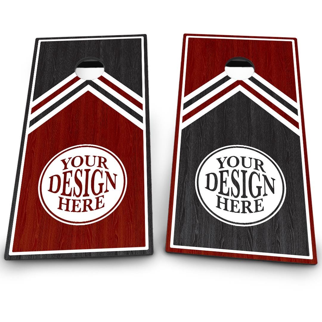 2 Tone Wood & Color Triangle Monogram | CUSTOM | 2 Designs