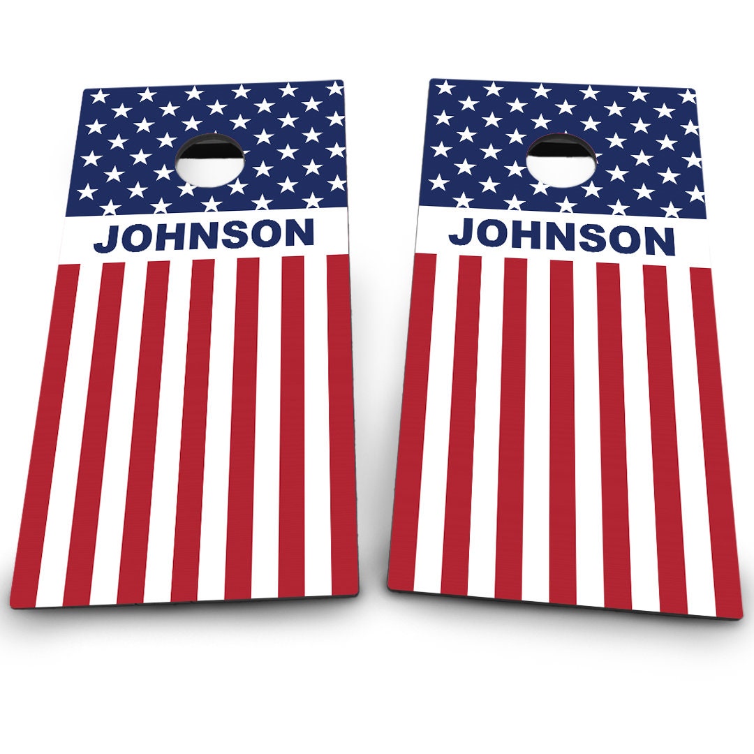 American Flag & Last Name