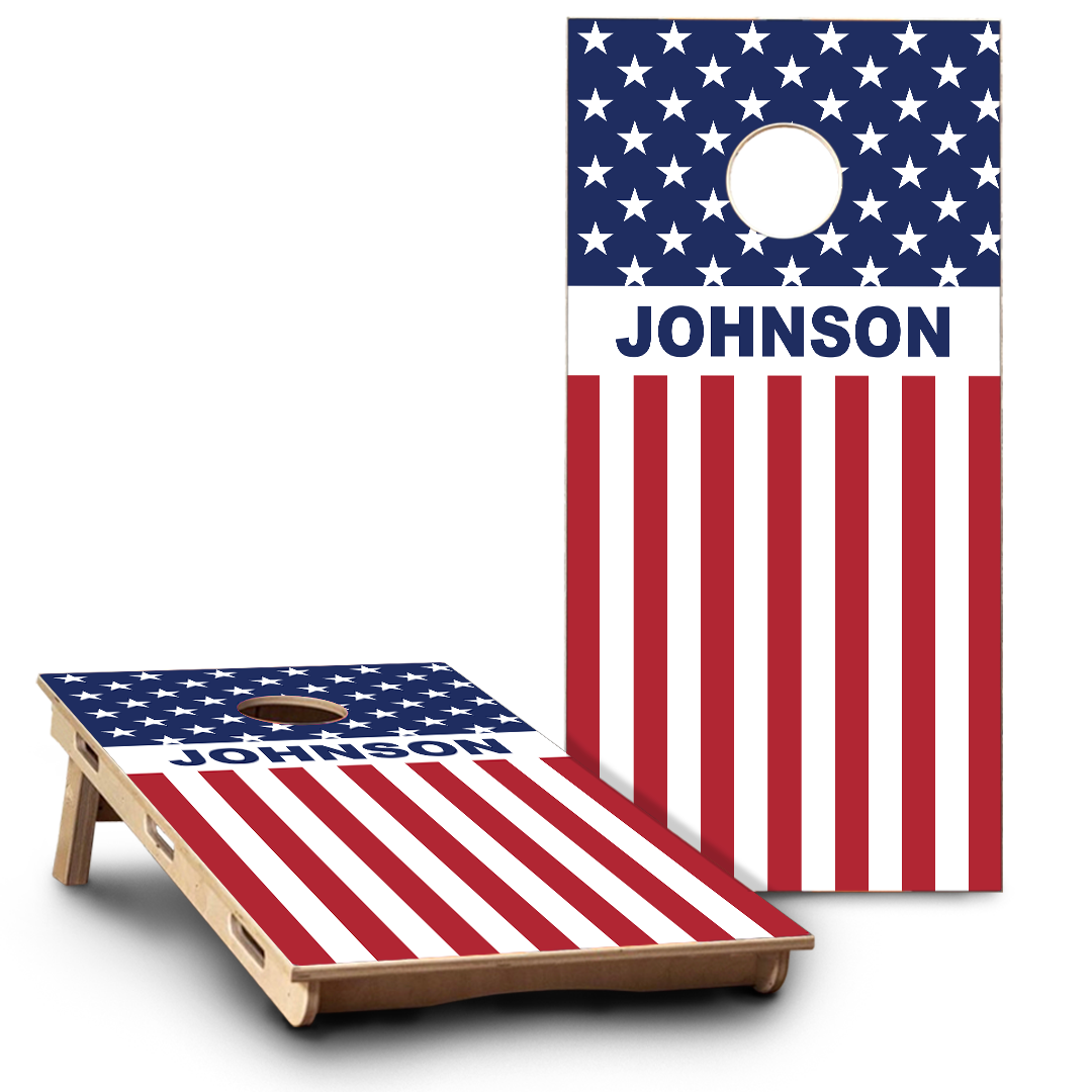 American Flag & Last Name