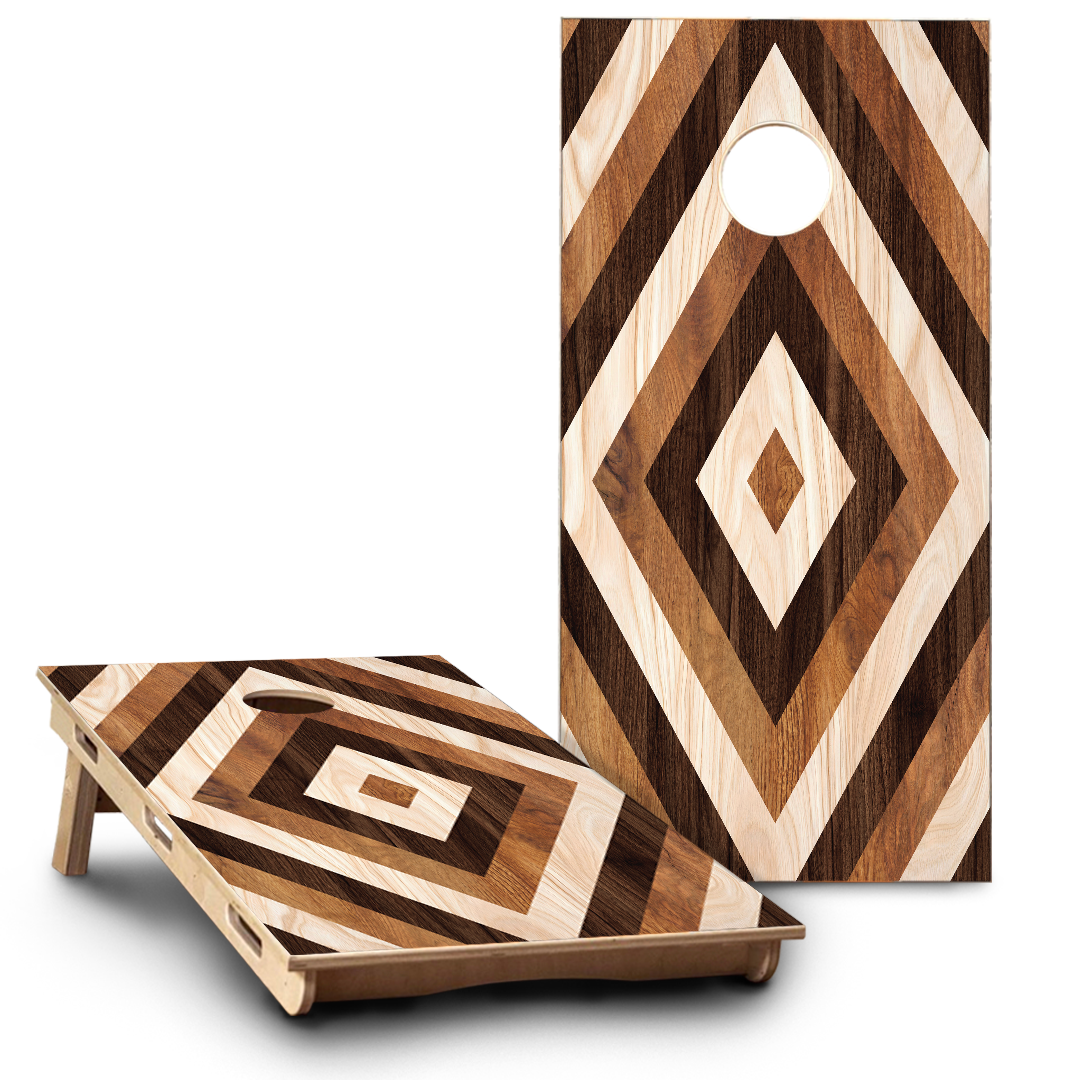 Diamond Burst Wood Grain