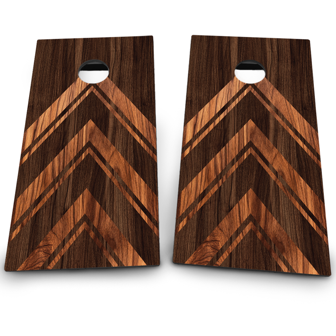 2 Tone Wood Grain Arrows Pointing Up