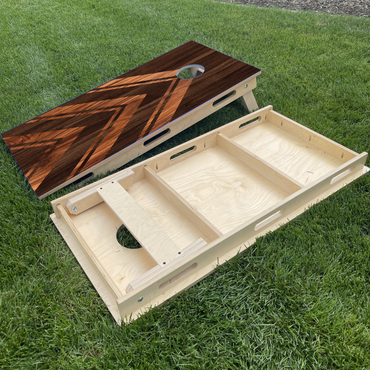 2 Tone Wood Grain Arrows Pointing Up