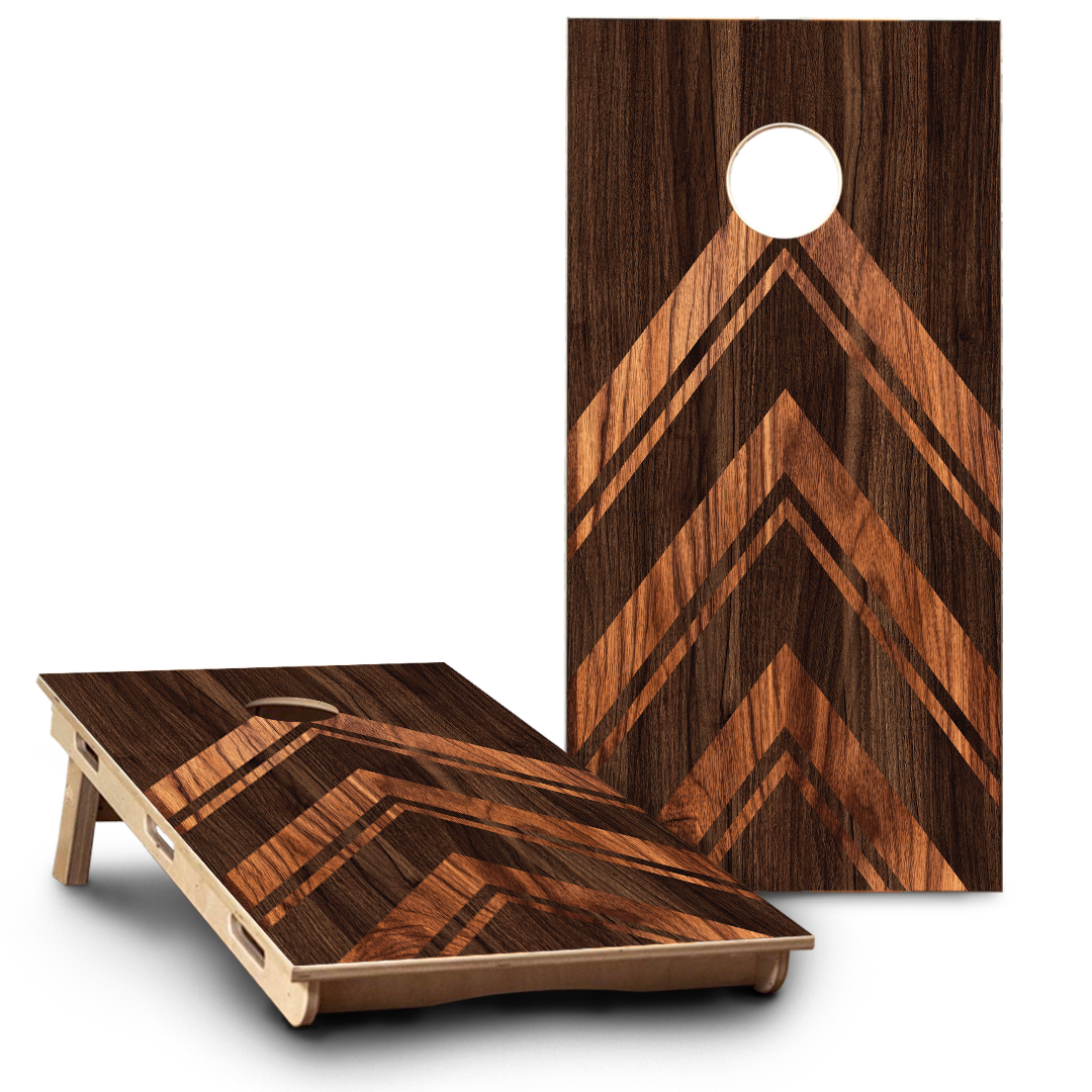 2 Tone Wood Grain Arrows Pointing Up
