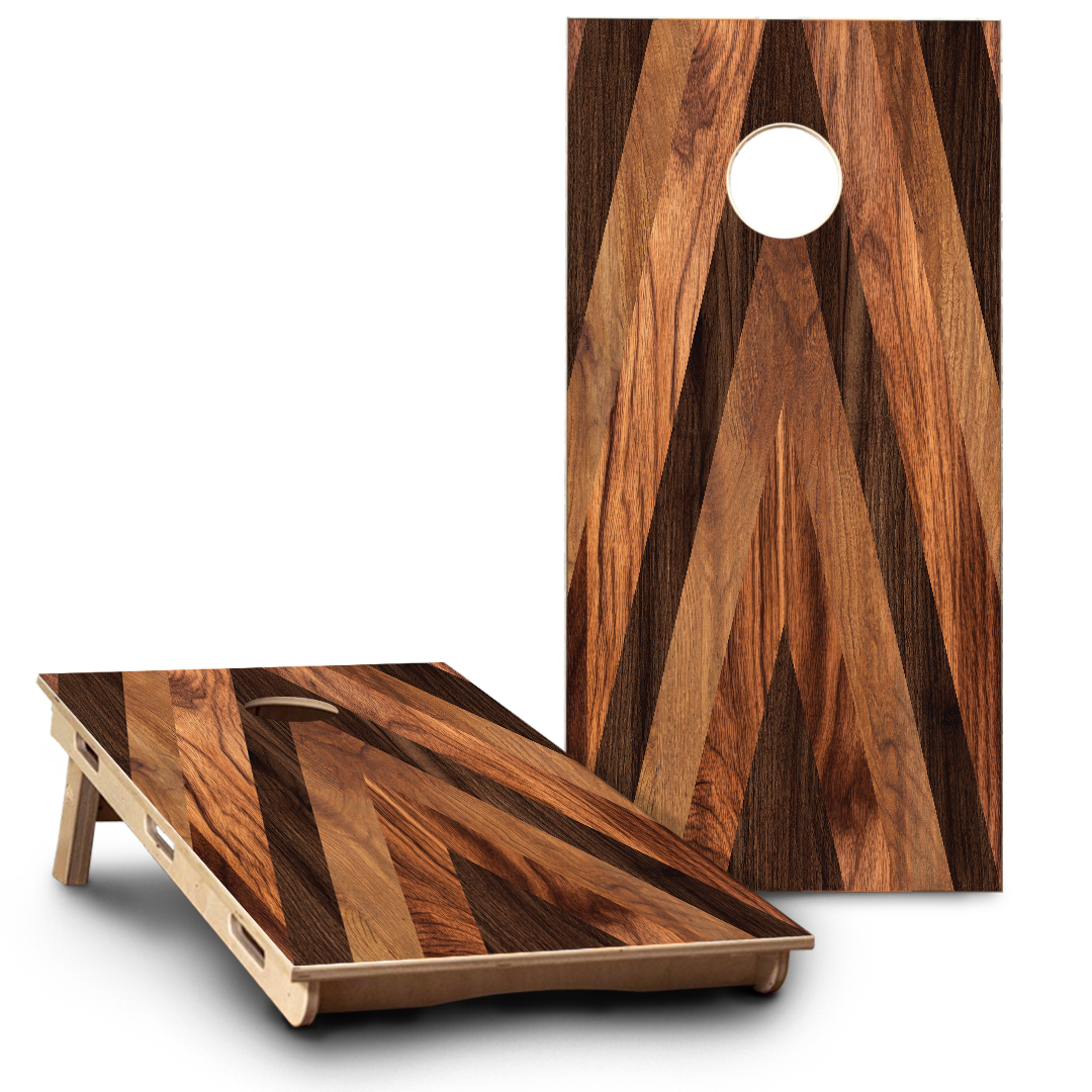 Plain Wood Grain | Overlapping Triangles