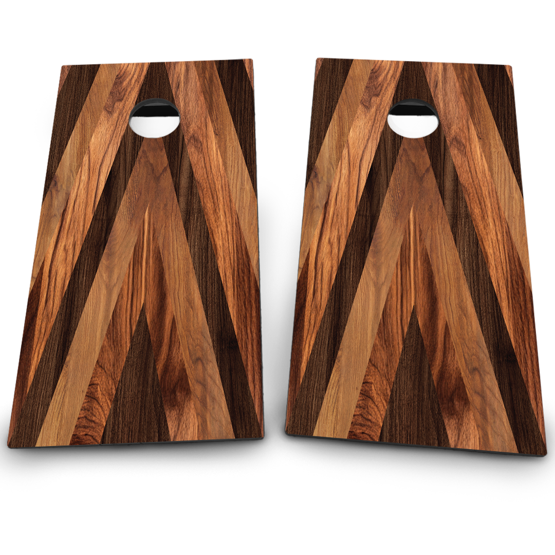 Plain Wood Grain | Overlapping Triangles