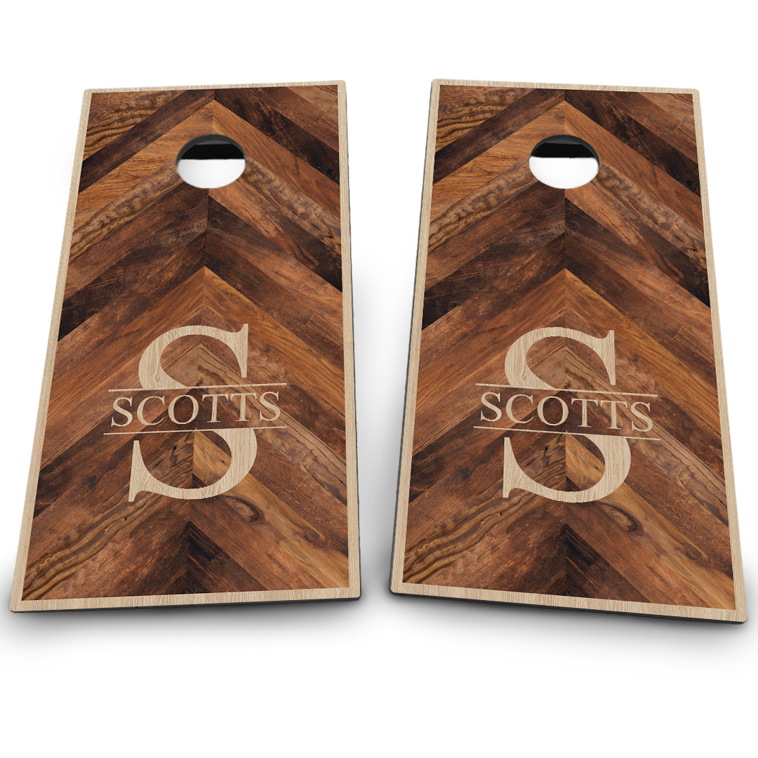 Slanted Wood Boards | Flush | Monogram
