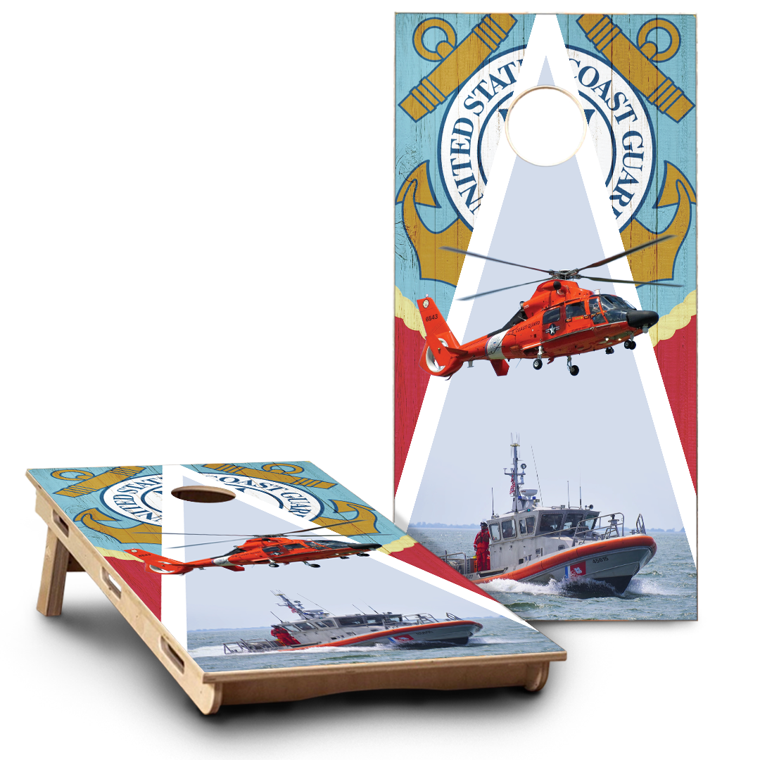 US Coast Guard Images over Wood