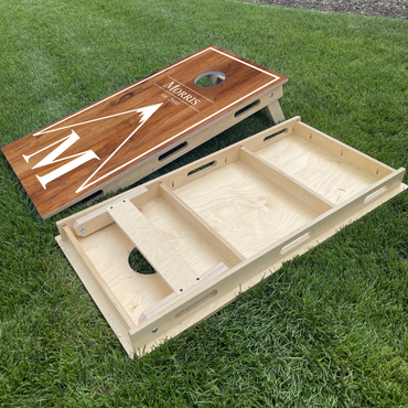 Wood Mountain Peak & Monogram | White