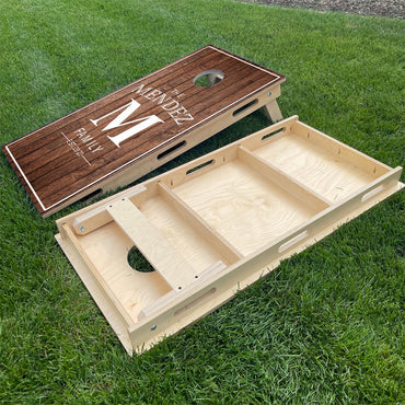 Monogram on Wood Planks