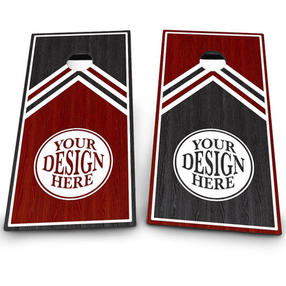 2 Tone Wood & Color Triangle Monogram | CUSTOM | 2 Designs