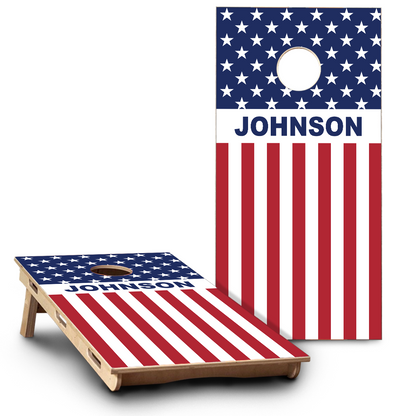 American Flag & Last Name