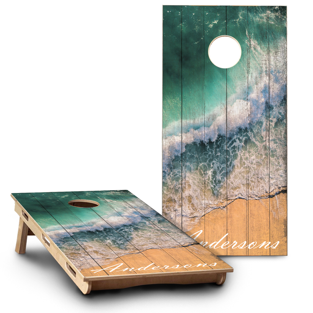 Custom Design with Beach Waves