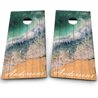 Custom Design with Beach Waves