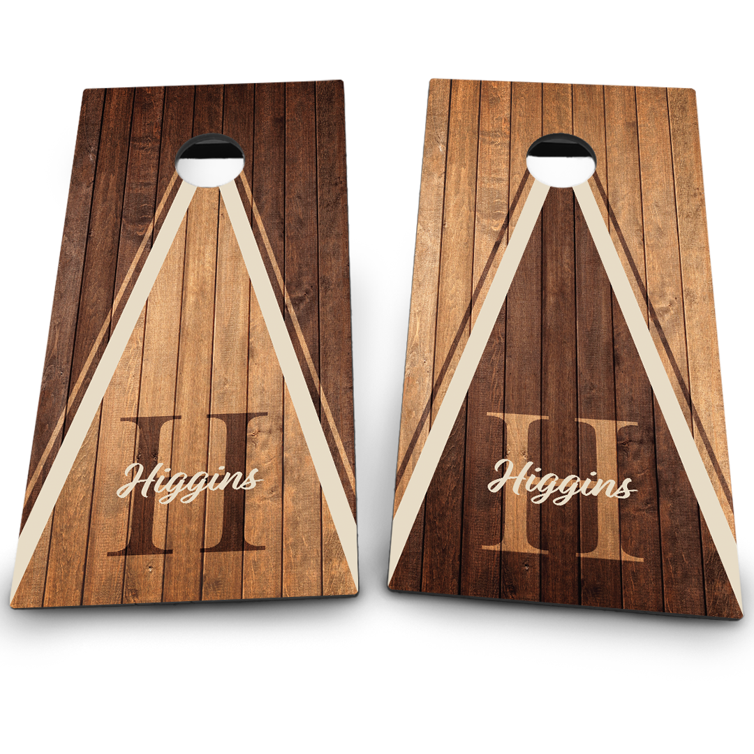 Custom Wood Cornhole Board Set